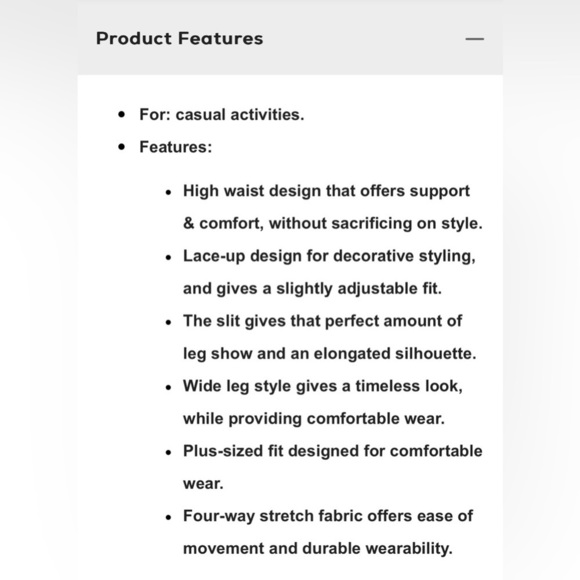 Halara High Waisted Lace Up Split Hem Palazzo Wide Leg Flowy Casual Pants - Picture 10 of 12